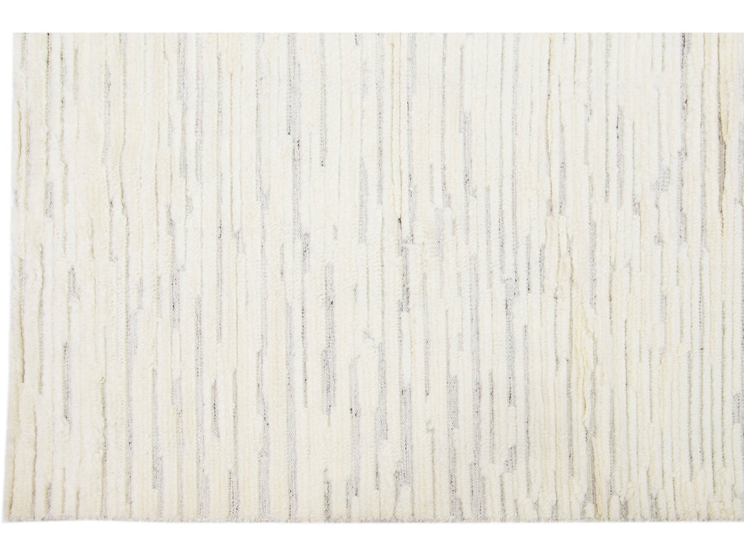 Modern Moroccan Style Wool Rug 10 X 14