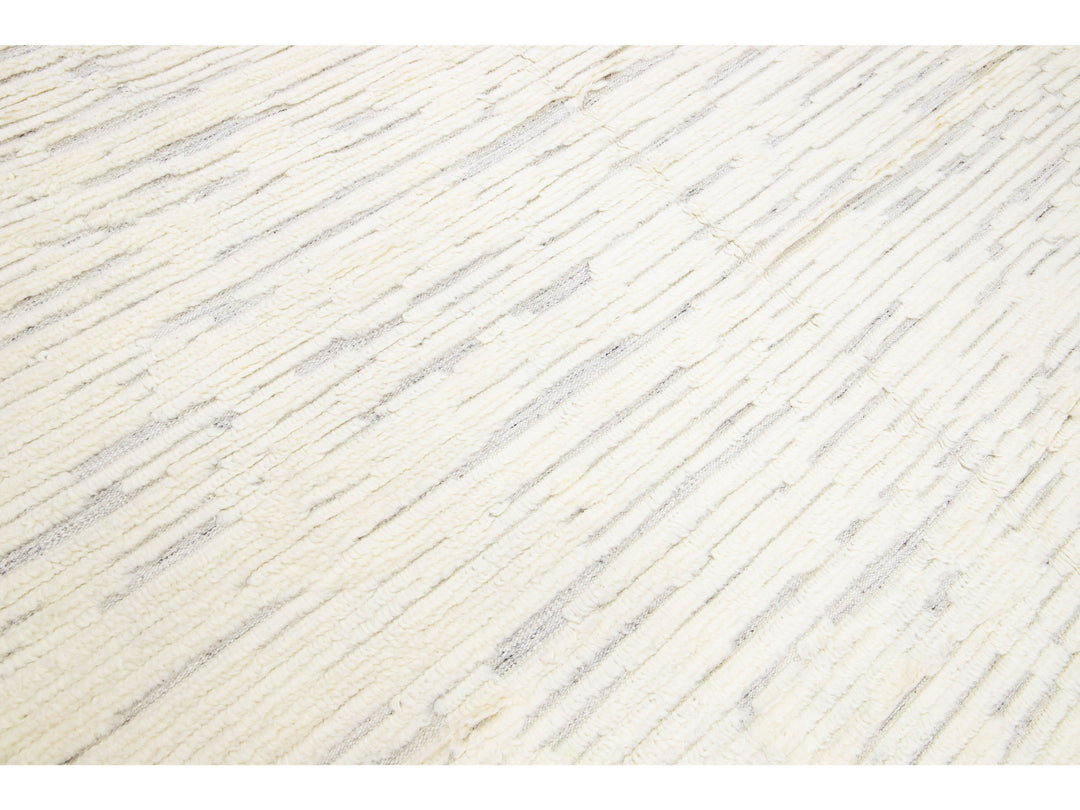 Modern Moroccan Style Wool Rug 10 X 14