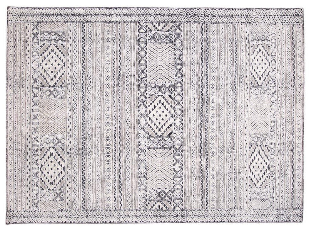 Modern Textured High Low Wool Rug 8 X 10