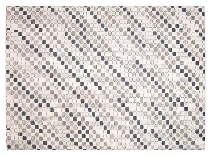 Contemporary Textured High Low Wool Rug 10 X 14