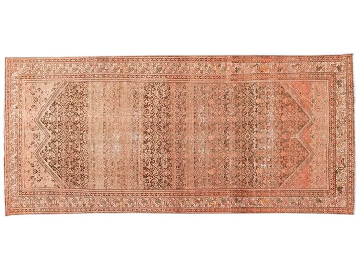 Antique Malayer Wool Runner 6 x 14