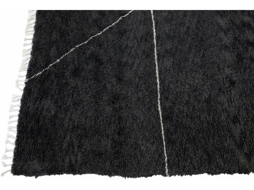 Modern Moroccan Wool Rug 11 X 14