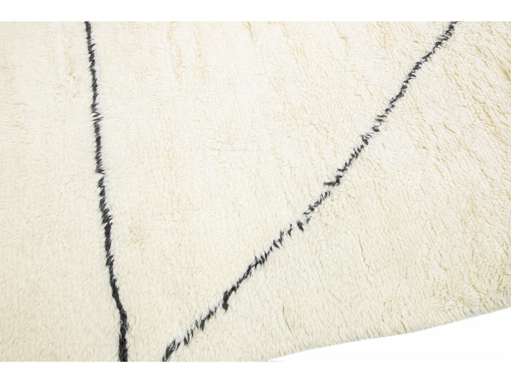 Modern Moroccan Wool Rug 14 X 16