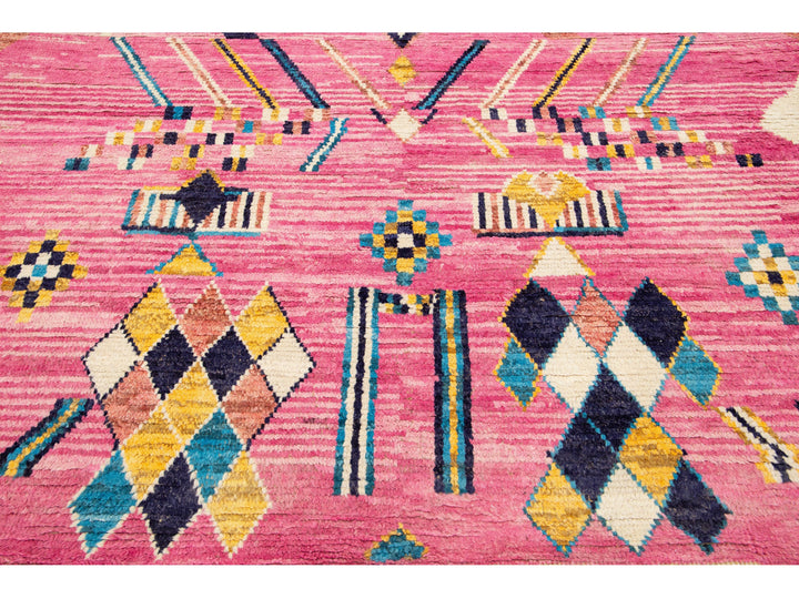 Modern Moroccan Berber Wool Rug 8 X 13