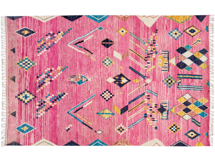 Modern Moroccan Berber Wool Rug 8 X 13