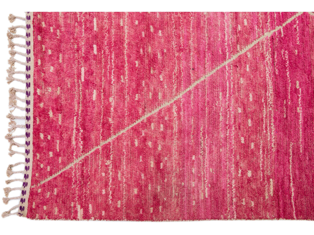 Modern Moroccan Berber Wool Rug 10 X 14