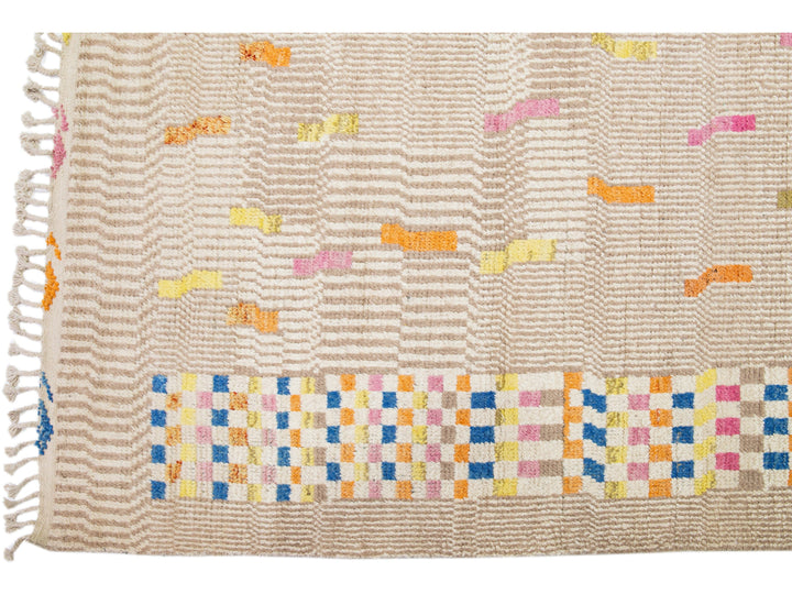 Modern Moroccan Berber Wool Rug 10 X 15