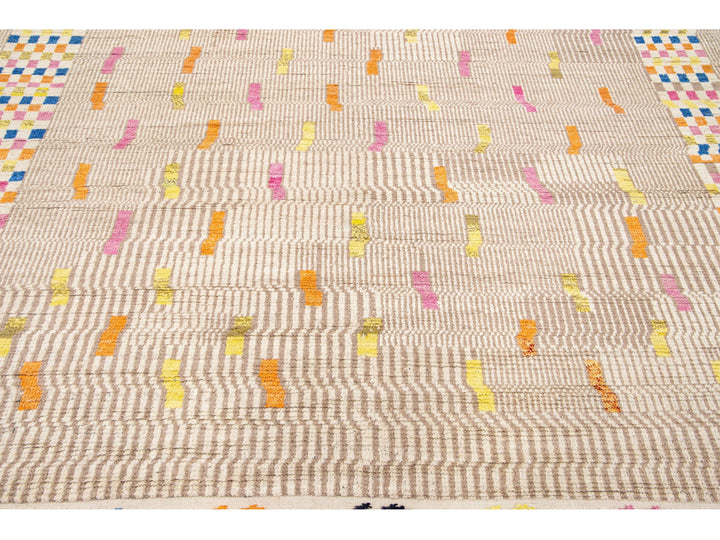 Modern Moroccan Berber Wool Rug 10 X 15