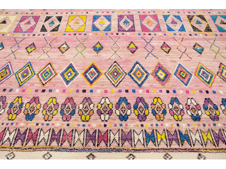 Modern Moroccan Berber Wool Rug 12 X 16