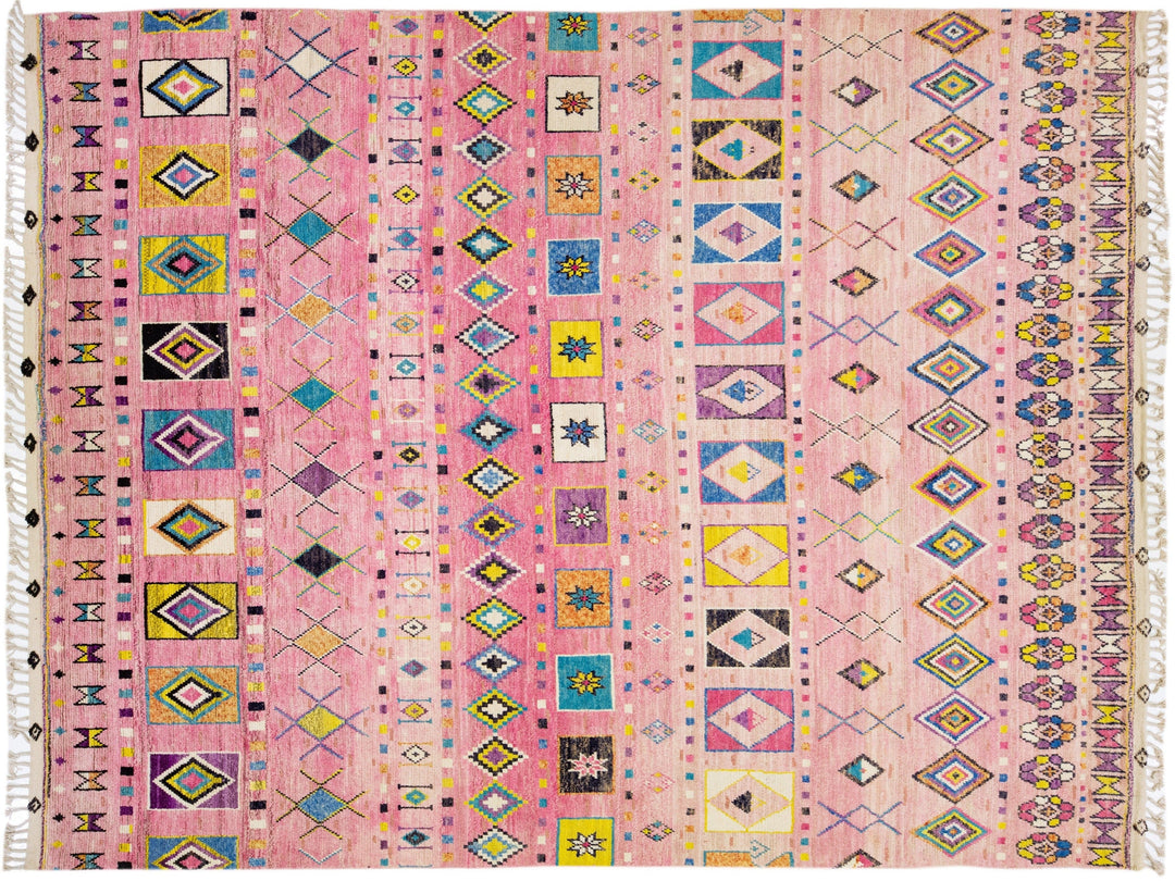 Modern Moroccan Berber Wool Rug 12 X 16