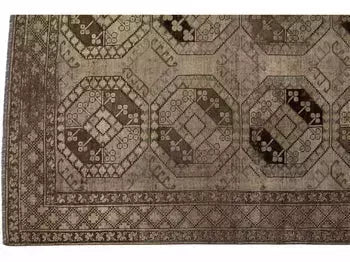 Antique Turkmen Wool Rug 7 X 9