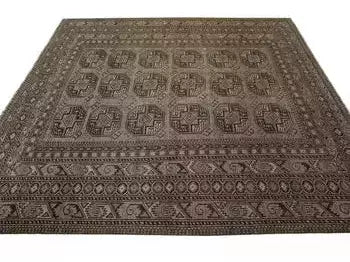 Antique Turkmen Wool Rug 8 X 9