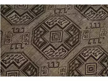 Antique Turkmen Wool Rug 8 X 9