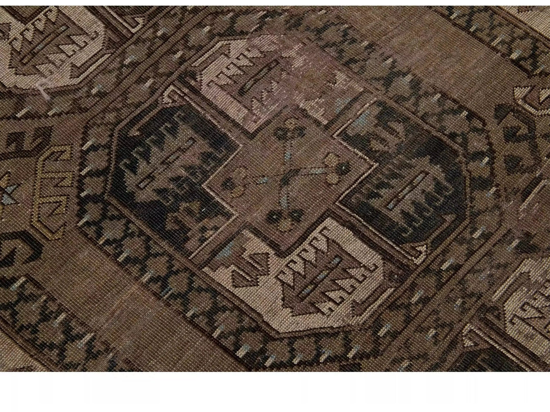 Antique Turkmen Wool Rug 7 X 10