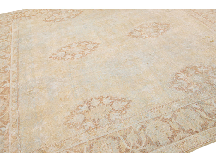 Antique Agra Wool Rug 10 X 10