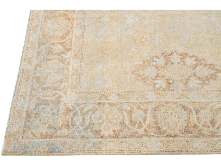 Antique Agra Wool Rug 10 X 10