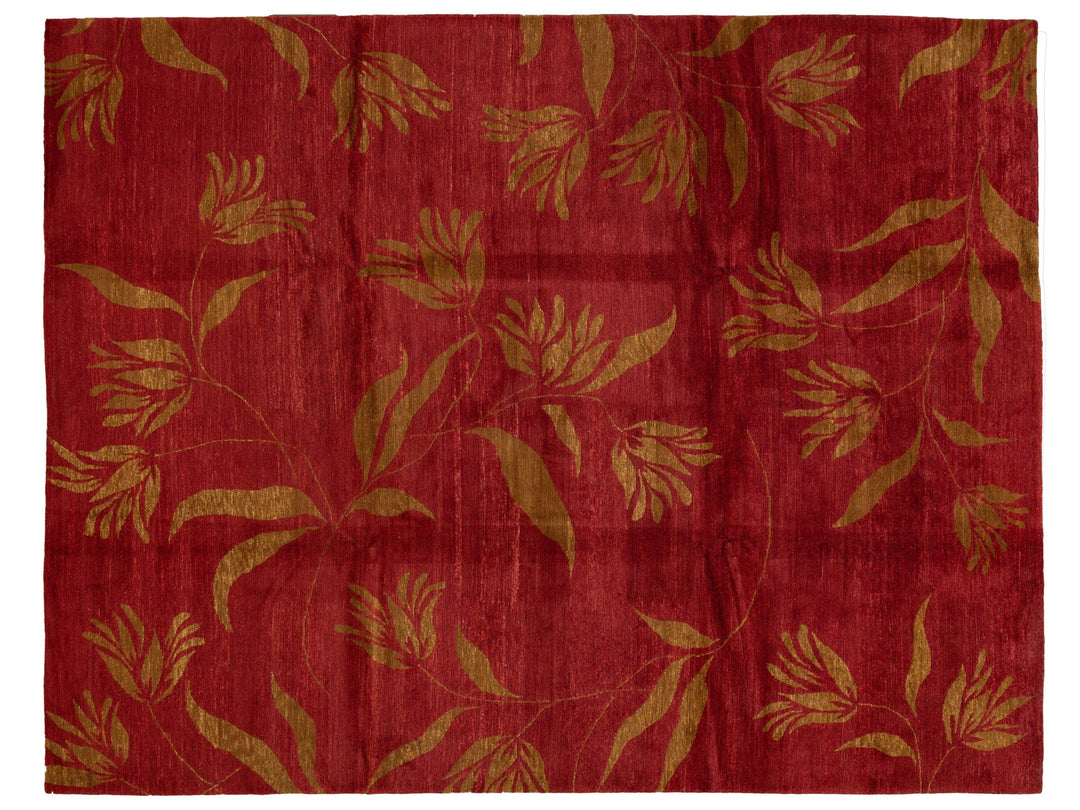 Modern Tibetan Wool Rug 9 X 12