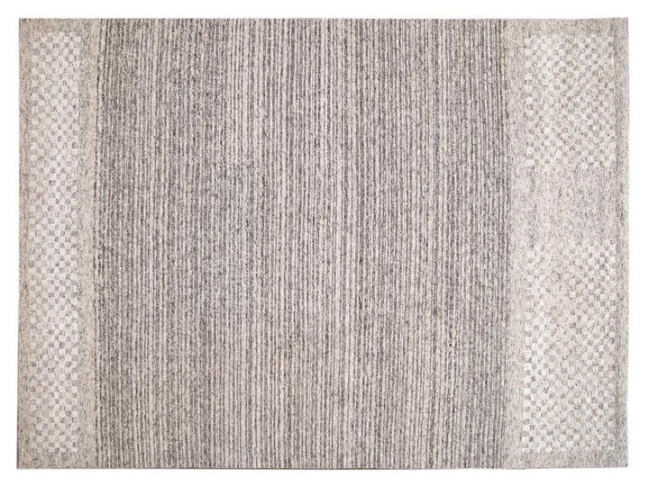 Contemporary  Textured Loop Wool Rug 10 X 14