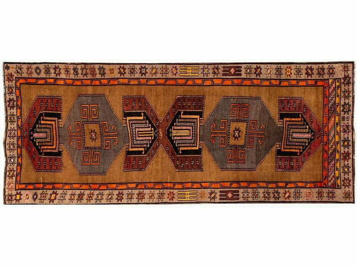 Vintage Azeri Wool Runner 5 X 12