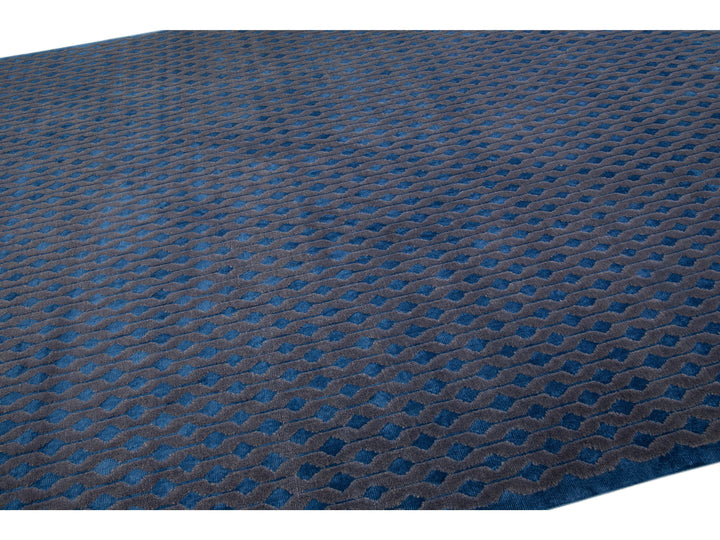 Modern Tibetan Wool Rug 9 X 12