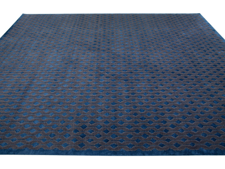 Modern Tibetan Wool Rug 9 X 12