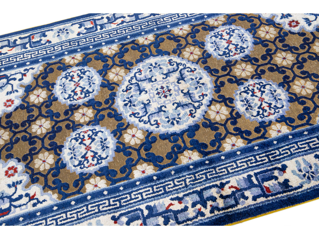 Antique Chinese Peking Wool Rug 4 X 7