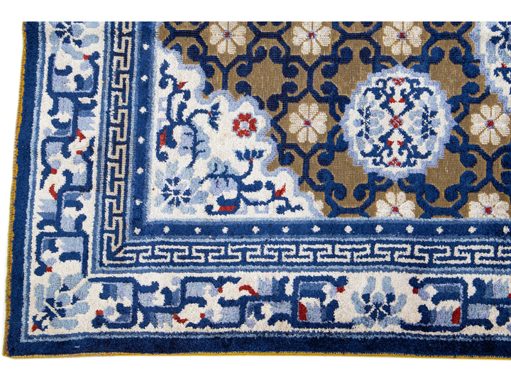 Antique Chinese Peking Wool Rug 4 X 7