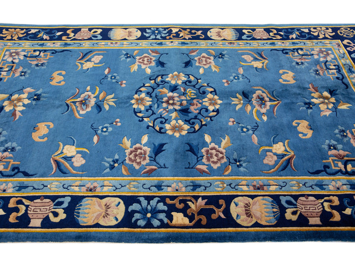 Antique Chinese Peking Wool Rug 4 X 7