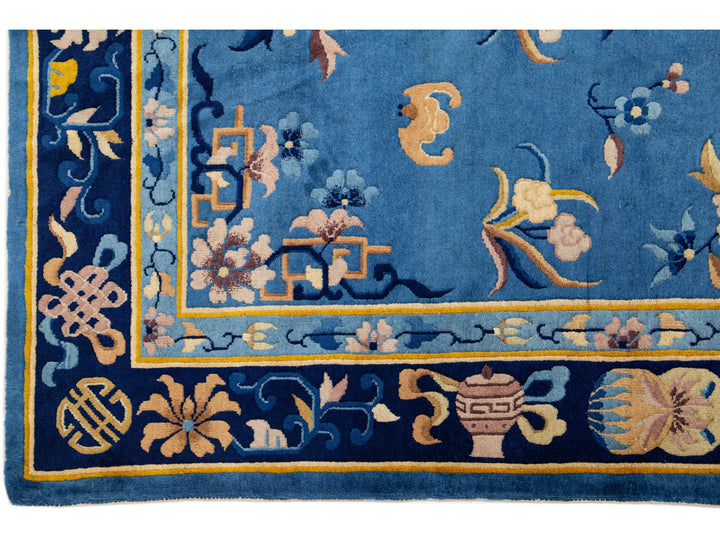 Antique Chinese Peking Wool Rug 4 X 7