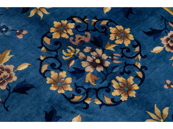 Antique Chinese Peking Wool Rug 4 X 7