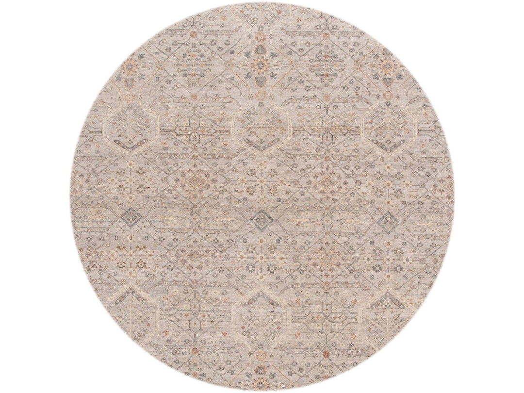 Modern Indian Artisan Wool Rug 12 X 14