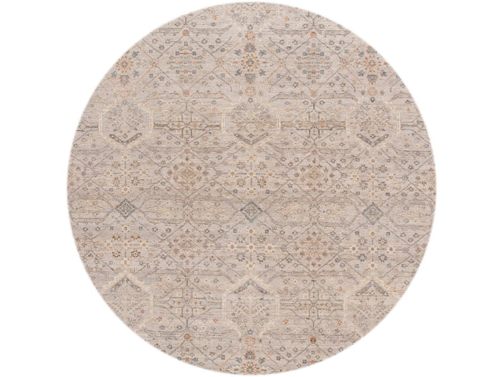 Modern Indian Artisan Wool Rug 12 X 14
