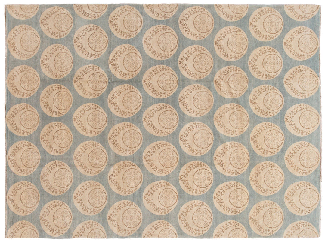 Modern Tibetan Wool Rug 9 X 12