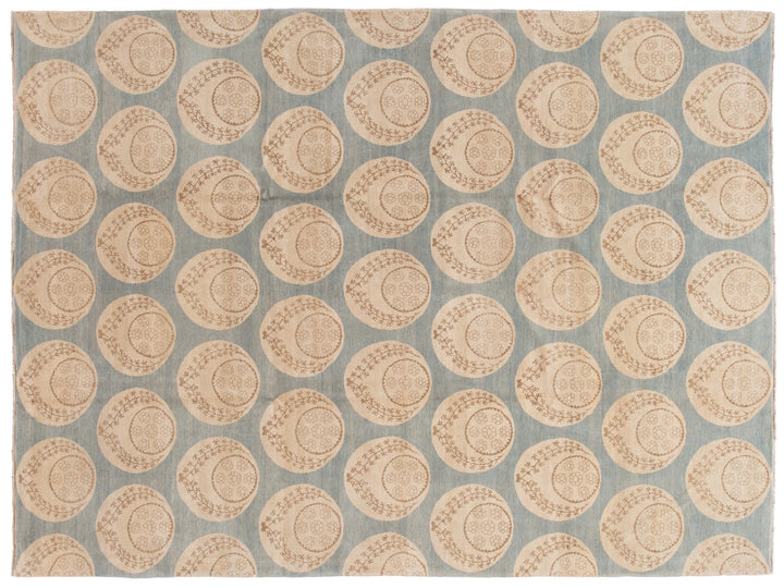 Modern Tibetan Wool Rug 9 X 12