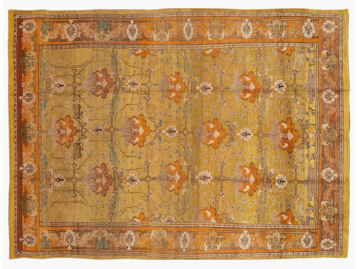 Vintage Donegal Arts & Crafts style Rug 10 X 13