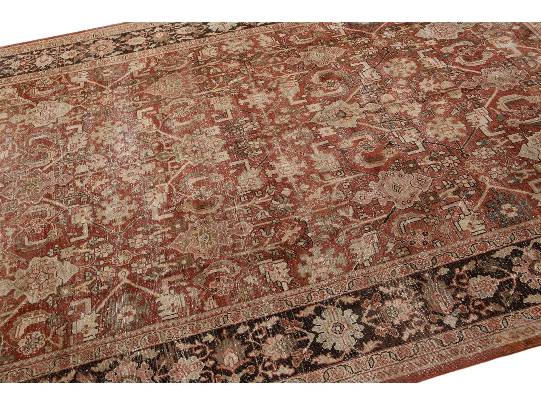 Antique Mahal Wool Rug 8 X 11