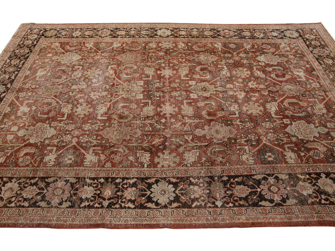 Antique Mahal Wool Rug 8 X 11
