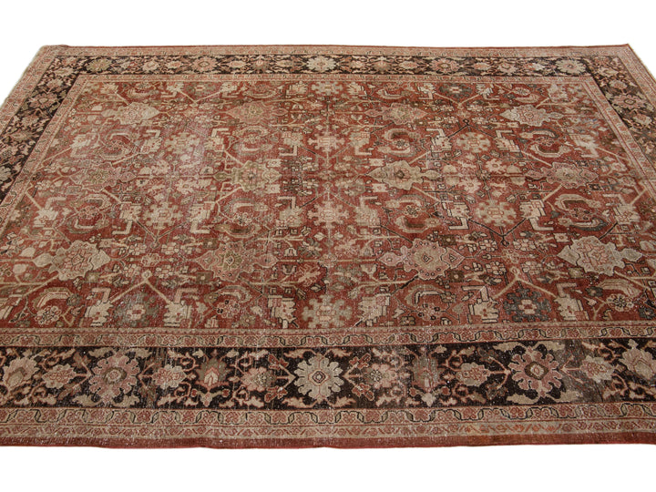 Antique Mahal Wool Rug 8 X 11