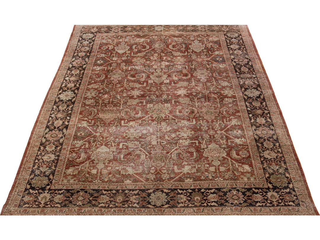 Antique Mahal Wool Rug 8 X 11