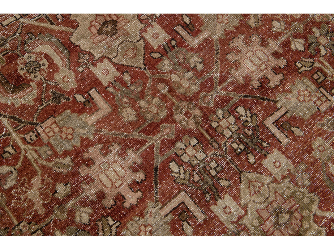 Antique Mahal Wool Rug 8 X 11