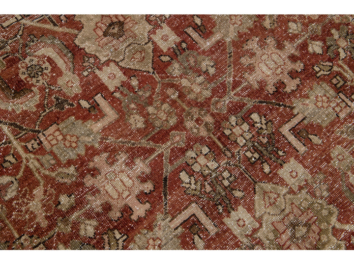 Antique Mahal Wool Rug 8 X 11