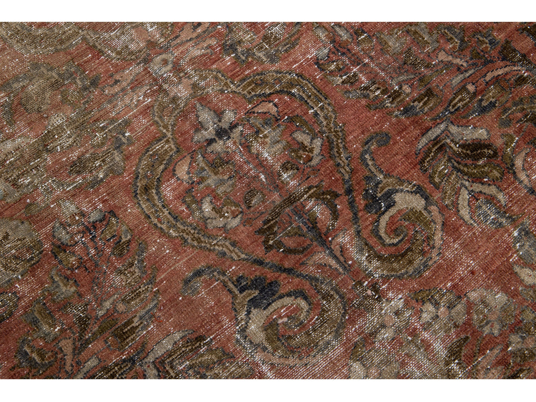 Antique Malayer Wool Rug 10 X 15