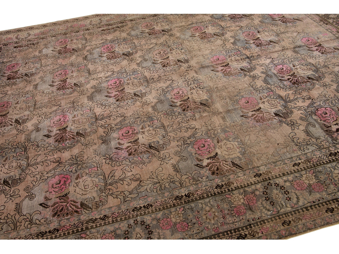 Antique Bidjar Wool Rug 11 X 15