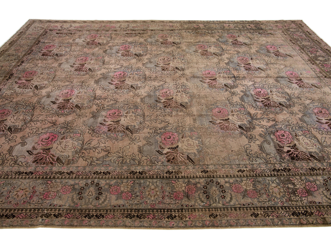 Antique Bidjar Wool Rug 11 X 15