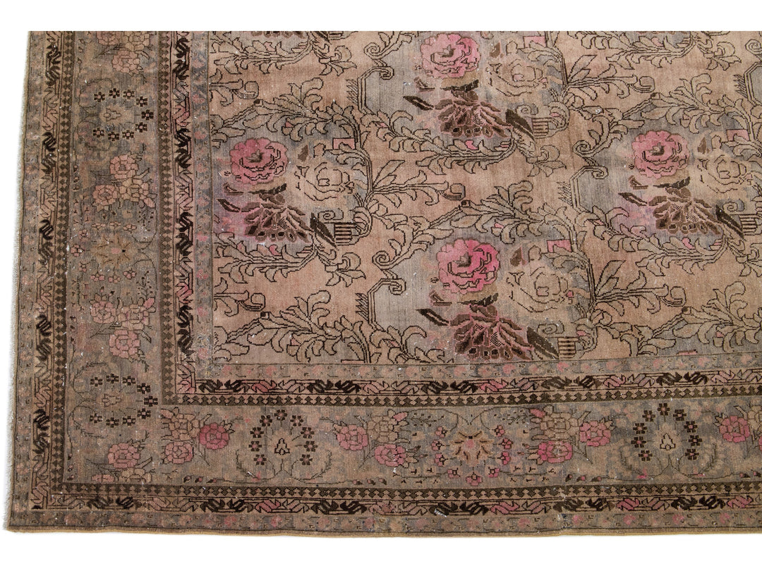 Antique Bidjar Wool Rug 11 X 15