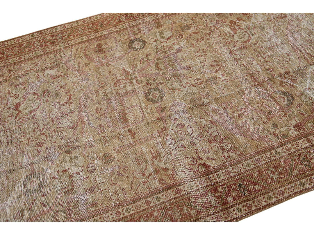 Antique Malayer Wool Rug 5 X 14