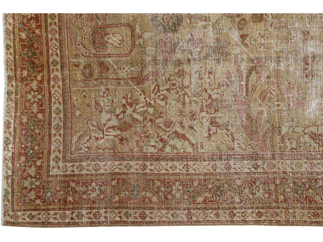 Antique Malayer Wool Rug 5 X 14