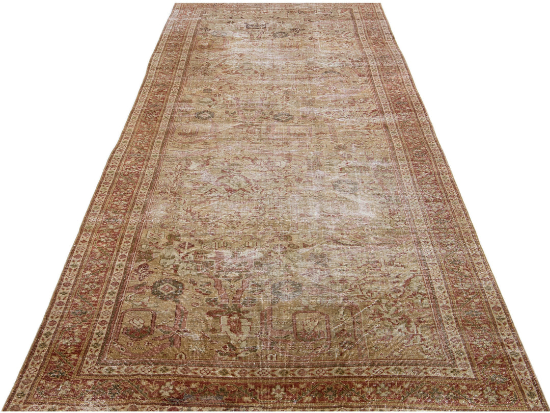 Antique Malayer Wool Rug 5 X 14