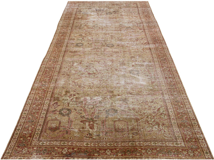 Antique Malayer Wool Rug 5 X 14
