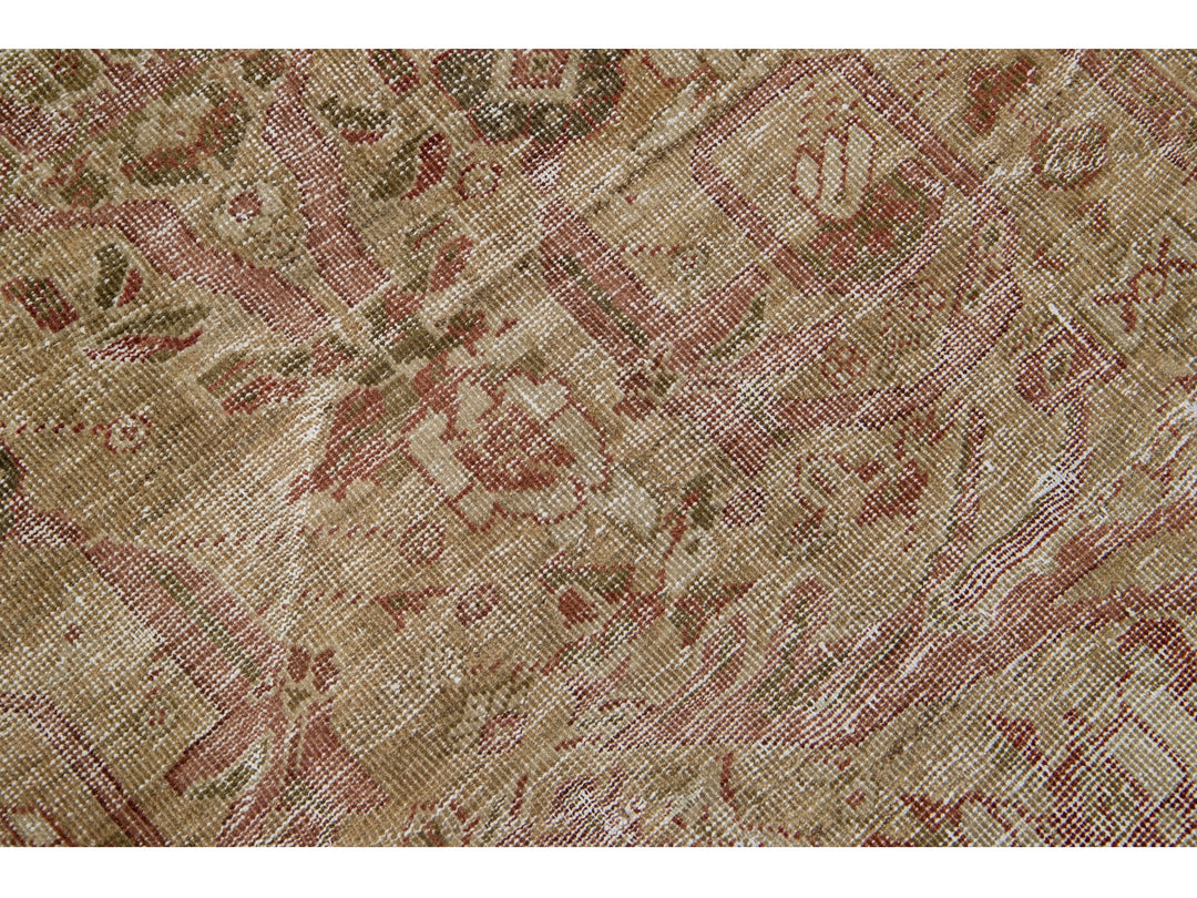 Antique Malayer Wool Rug 5 X 14